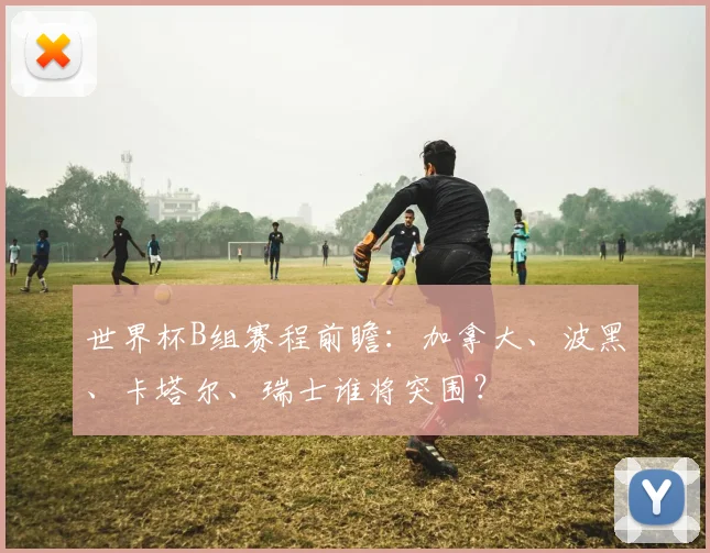 世界杯B组赛程前瞻：加拿大、波黑、卡塔尔、瑞士谁将突围？