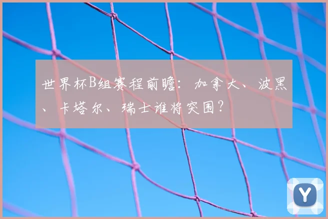 世界杯B组赛程前瞻：加拿大、波黑、卡塔尔、瑞士谁将突围？
